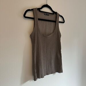 Zara Textured Loose Fit Tank Top size Medium